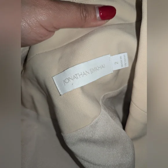 13. NWOT JONATHAN SIMKHAI HAINELLA ROMPER IN BISCOTTI